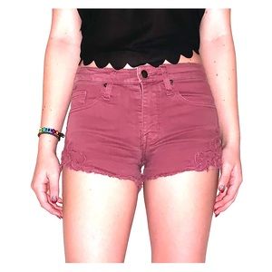Maroon shorts
